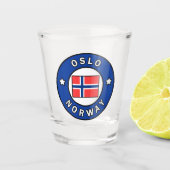 Oslo Noorwegen Shot Glas (Voorkant)