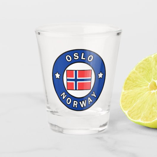 Oslo Noorwegen Shot Glas (Voorkant)