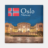 Oslo Noorwegen Souvenir Magneet (Voorkant)