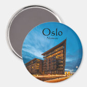 Oslo Noorwegen Souvenir Magneet (Voorkant / Achterkant)