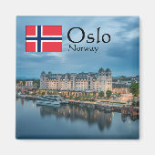 Oslo Noorwegen Souvenir Magneet (Voorkant)