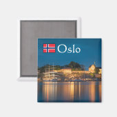 Oslo Noorwegen Souvenir Magneet (Voorkant / Achterkant)