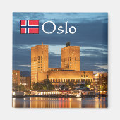 Oslo Noorwegen Souvenir Magneet (Voorkant)