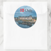 Oslo Noorwegen Souvenir Ronde Sticker (Tas)