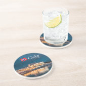 Oslo Noorwegen Souvenir Zandsteen Onderzetter (Zijkant)