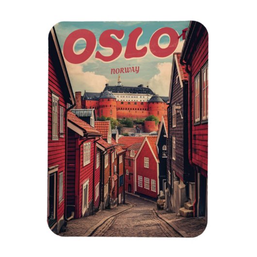 Oslo Noorwegen  souvenirs en geschenken Magneet (Verticaal)