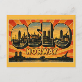 Oslo Noorwegen Stadhuis Briefkaart