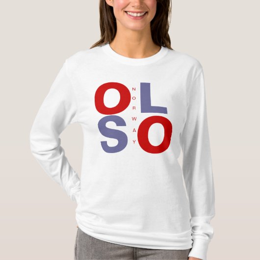 OSLO NOORWEGEN T-SHIRT (Voorkant)