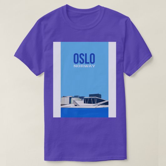 Oslo Noorwegen T-shirt (Design voorkant)