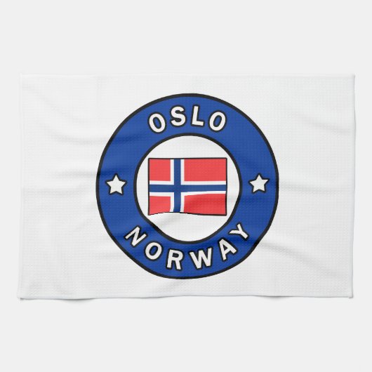 Oslo Noorwegen Theedoek (Horizontaal)