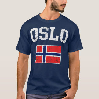 Oslo Noorwegen Vlag Noors Norge T-shirt