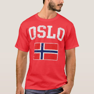 Oslo Noorwegen Vlag Noors Norge T-shirt