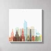 Oslo, Norway | City Skyline Canvas Afdruk (Voorkant)