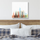 Oslo, Norway | City Skyline Canvas Afdruk (Insitu (Slaapkamer))