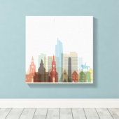 Oslo, Norway | City Skyline Canvas Afdruk (Insitu (Houten vloer))