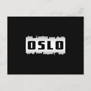 Oslo Norway City Skyline Cityscape Funny Gift Briefkaart