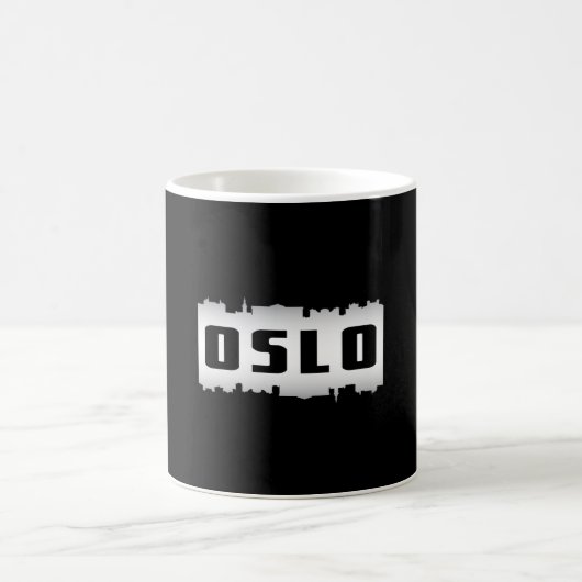 Oslo Norway City Skyline Cityscape Funny Gift Koffiemok (Center)
