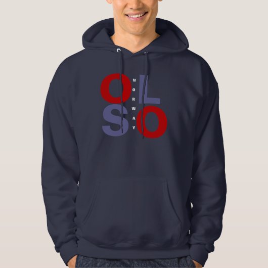 OSLO NORWAY HOODIE (Voorkant)