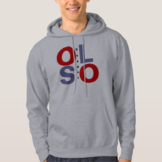 OSLO NORWAY HOODIE (Voorkant)