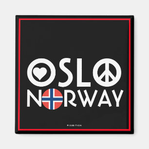 Oslo Norway Love Peace Magnet 4