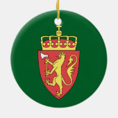 Oslo Norway Panorama Circle Ornament (Achterkant)