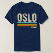 Oslo Norway Retro T-shirt (Design voorkant)