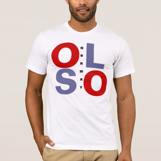 OSLO NORWAY T-SHIRT (Voorkant)