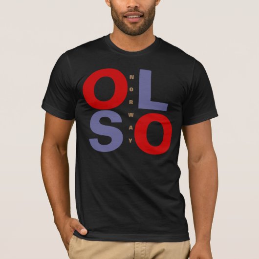 OSLO NORWAY T-SHIRT (Voorkant)