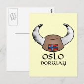 Oslo Norway Viking Pet Briefkaart (Voorkant / Achterkant)
