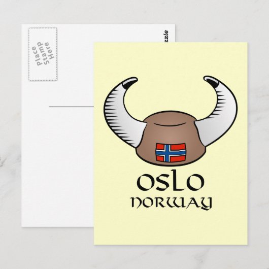 Oslo Norway Viking Pet Briefkaart (Voorkant / Achterkant)