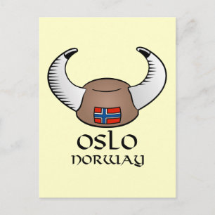 Oslo Norway Viking Pet Briefkaart