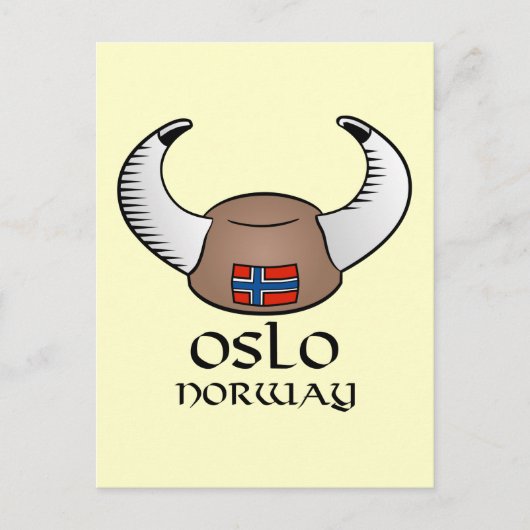 Oslo Norway Viking Pet Briefkaart (Voorkant)