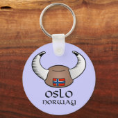Oslo Norway Viking Pet Sleutelhanger (Voorkant)