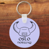 Oslo Norway Viking Pet Sleutelhanger (Voorkant)