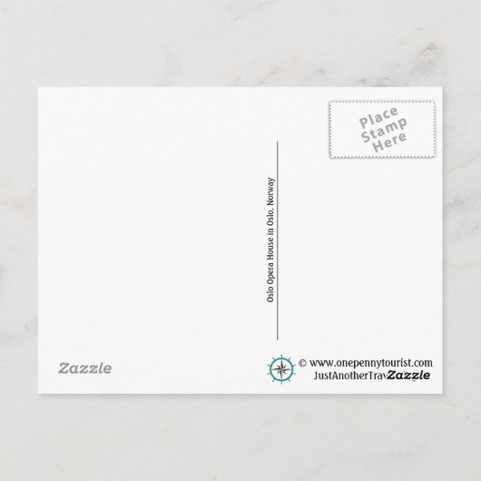 Oslo Opera House In Norway On A Summer Day Briefkaart (Achterkant)