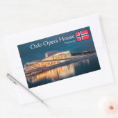 Oslo Opera House Rechthoekige Sticker (Envelop)