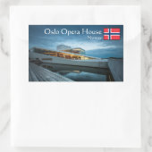 Oslo Opera House Rechthoekige Sticker (Tas)