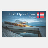 Oslo Opera House Rechthoekige Sticker (Voorkant)