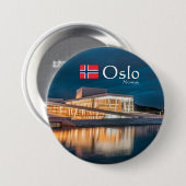 Oslo Opera House Ronde Button 7,6 Cm (Voorkant /achterkant)