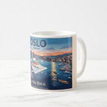 Oslo Operahuis Vintage Reisposter - Noorwegen