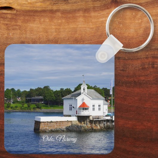 Oslo, Poster Noorwegen fjord Sleutelhanger (Achterkant)