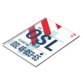 Oslo - Reisjournaal Notitieboek (Linkerzijde)