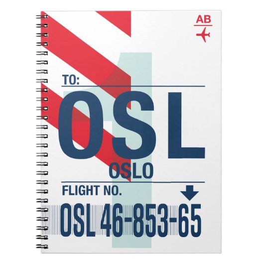 Oslo - Reisjournaal Notitieboek (Voorkant)