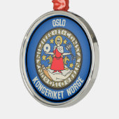 Oslo Round Emblem Metalen Ornament (Links)