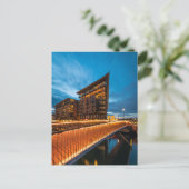 Oslo 's nachts, Noorwegen Briefkaart (Staand voorkant)