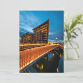 Oslo 's nachts, Noorwegen Kaart (Staand voorkant)