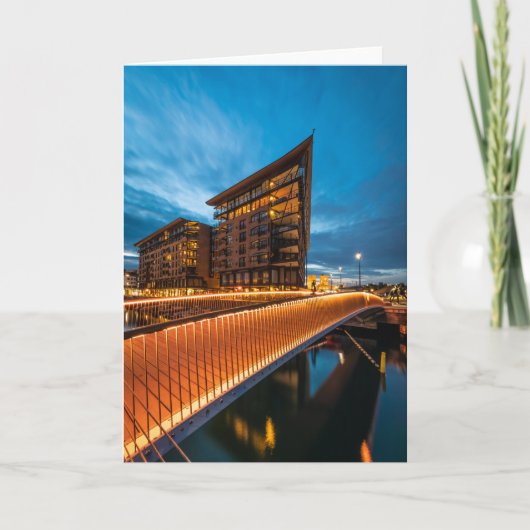 Oslo 's nachts, Noorwegen Kaart (Voorkant)