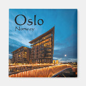 Oslo 's nachts, Noorwegen Magneet (Voorkant)