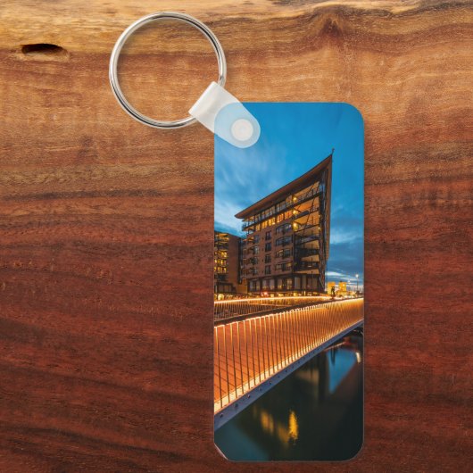 Oslo 's nachts, Noorwegen Sleutelhanger (Voorkant)