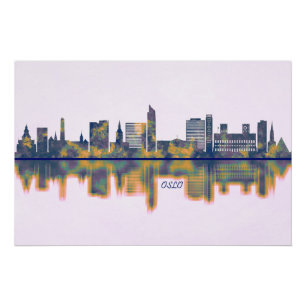 Oslo Skyline Perfect Poster